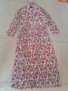Beautiful Pink Floral Kurta