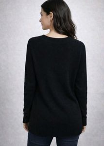 Black Cable Knit Sweater