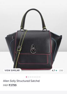 15oo rs  Allen Solly Structured Satchel Bag