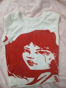Vintage Style Red Graphic Tank Top