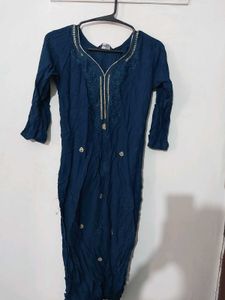Elegant Navy Blue Kurta