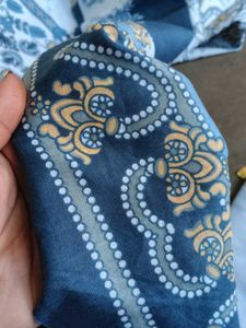 Light Blue Pakistani dress material with Geometric