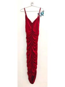 Gathered Bodycon Slip Dress