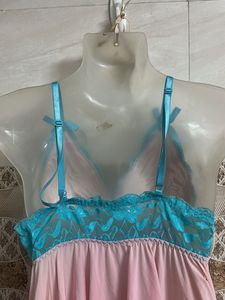 Beautiful Blue Lace Nightgown