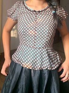 Chic Polka Dot Sheer Dress