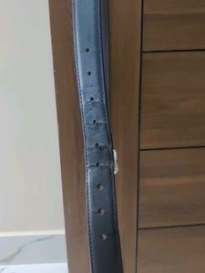 Stylish Black Leather Belt
