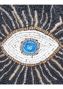 Eye-Catching Beaded Drawstring Sling Bag