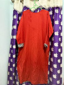 Red Grey Embroidered Suit Set