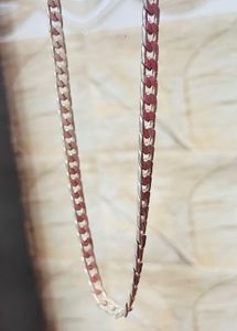 Silver Curb Chain Necklace