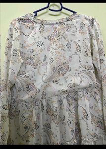 Flowy Paisley Print Tiered Dress