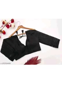 Elegant Black Readymade Blouse