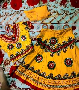 New Gujarati Kutch Embroidery Unworn Kids Lehenga