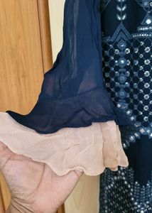 Navy Blue Embroidered Salwar Kameez