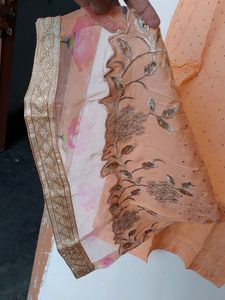 Suit With Cutt Wark Dupatta