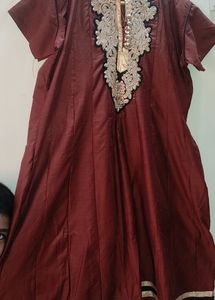 2xxl Brown Gown Or Kurti