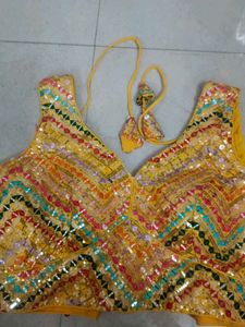 Embellished Yellow Ethnic Blouse