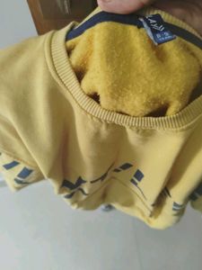 Yellow Graphic Print Sweatshirt