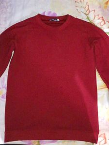 “Stylish Red Winter Sweater | Full Sleeve | Soft K
