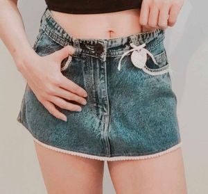 Cute Denim Mini Skirt