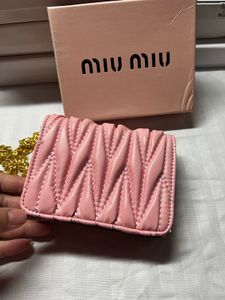 Pink Quilted Chain Bag