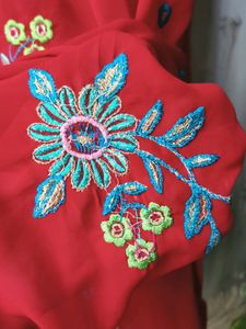 Blood red Colour Saree
