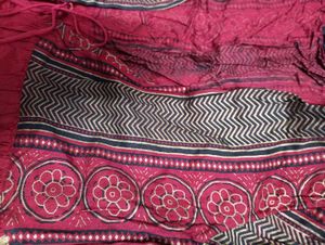 Boho Red Printed Jacket for women
