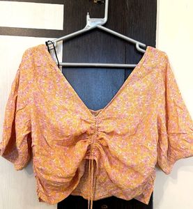 FLORAL CROP TOP H&M