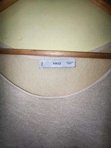 Sheer cream colour Top