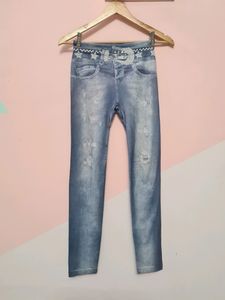 Ripped Jeans Look Jeggings