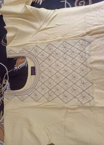 Clever Girl Embroidered Kurti - Size L
