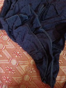 Max Studio Blue Textured Blouse