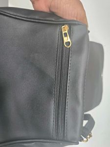 Stylish Quilted Black Crossbody Bag with Butterfly
