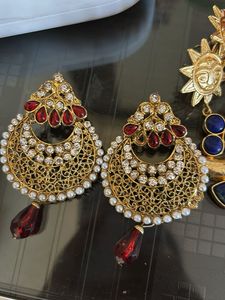 Combo of Boho Sun &amp; Moon Dangle Earrings