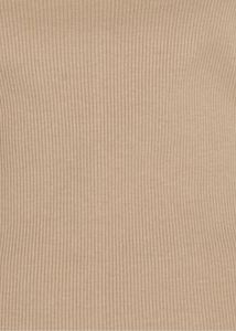 Beige Ribbed Mock Neck Keyhole one piece