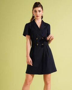 Double-Breasted Blazer Dress