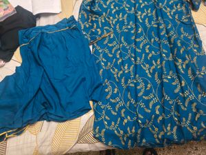 Elegant Teal Kurta Set with Dupatta