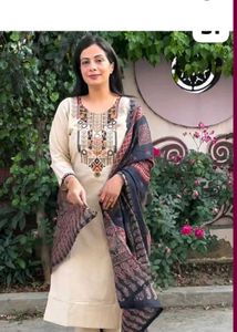 Elegant Khadi Cotton Handloom Kurta Set