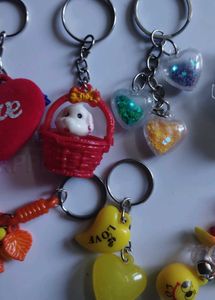 Assorted Fun Keychains 10pcs set
