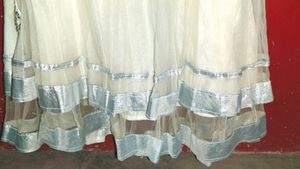 White Umbrella Embellished Kurta for Women