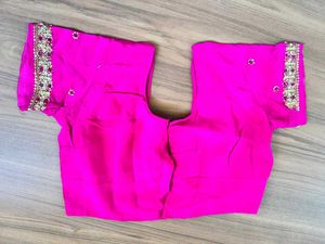 Raspberry Pink Embroidered Blouse