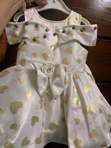 Sparkly White Heart Dress