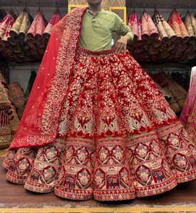 Exquisite Red Embroidered Lehenga Choli
