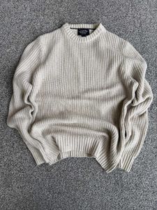 WHO.A.U Cream Knit Sweater