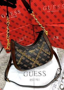 GUESS* *DEA 4G LOGO-PRINTED SHOULDER BAG*