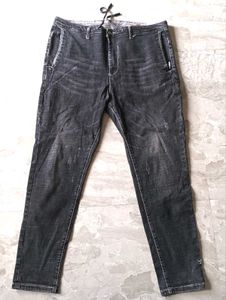 Men's Distressed Charcoal grey Jeans