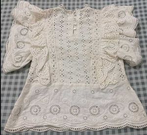 Elegant Broderie Anglaise Blouse