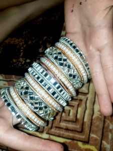 Sparkling Stackable Bangles Set 10