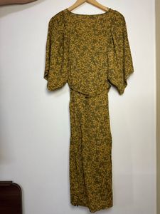 Vintage Style Floral Print kaftan Dress