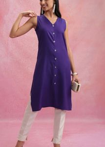 Elegant Purple Kurta