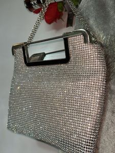 Sparkling Rhinestone Evening Clutch Bag